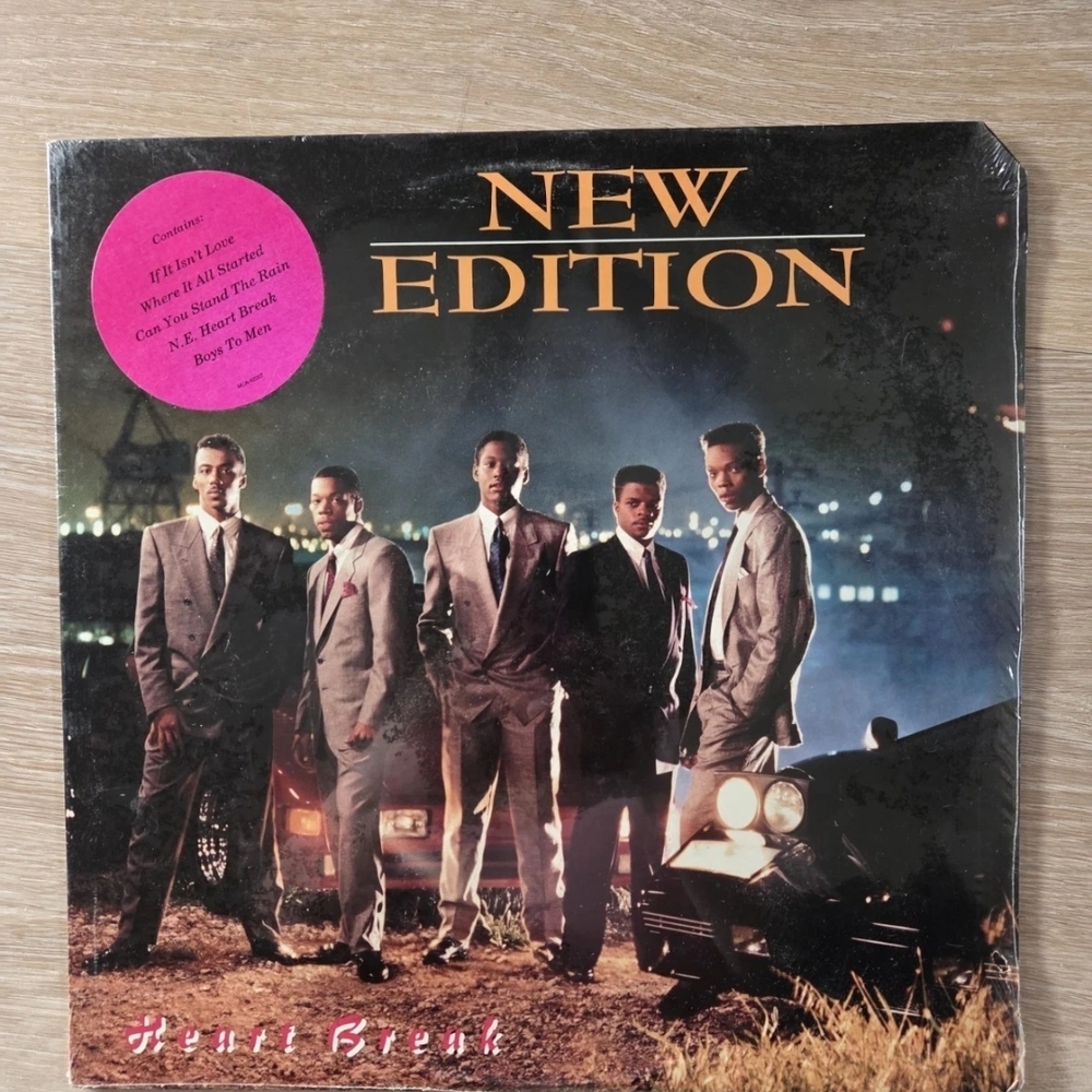 EXTREMELY RARE SEALED New Edition Heart Break Vinyl Record 1988